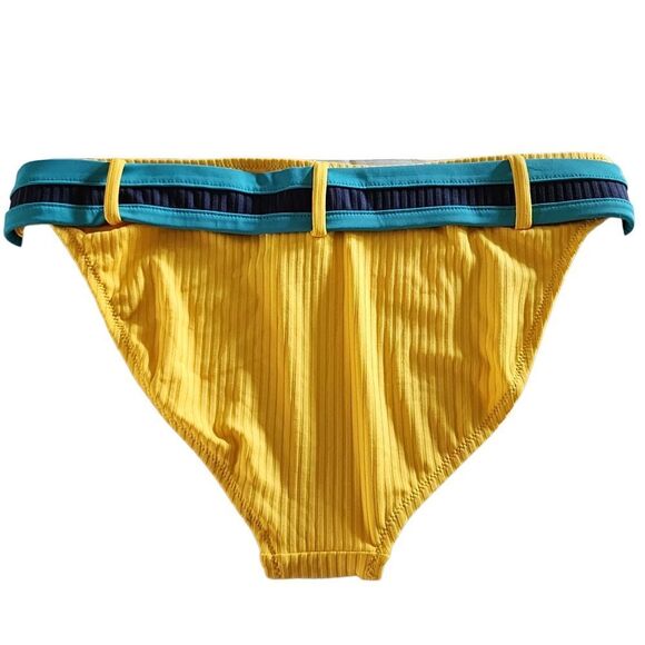 Jessica Simpson Womens Yellow And Blue Belted Tankini Bottom Size M‎ New - Picture 2 of 7